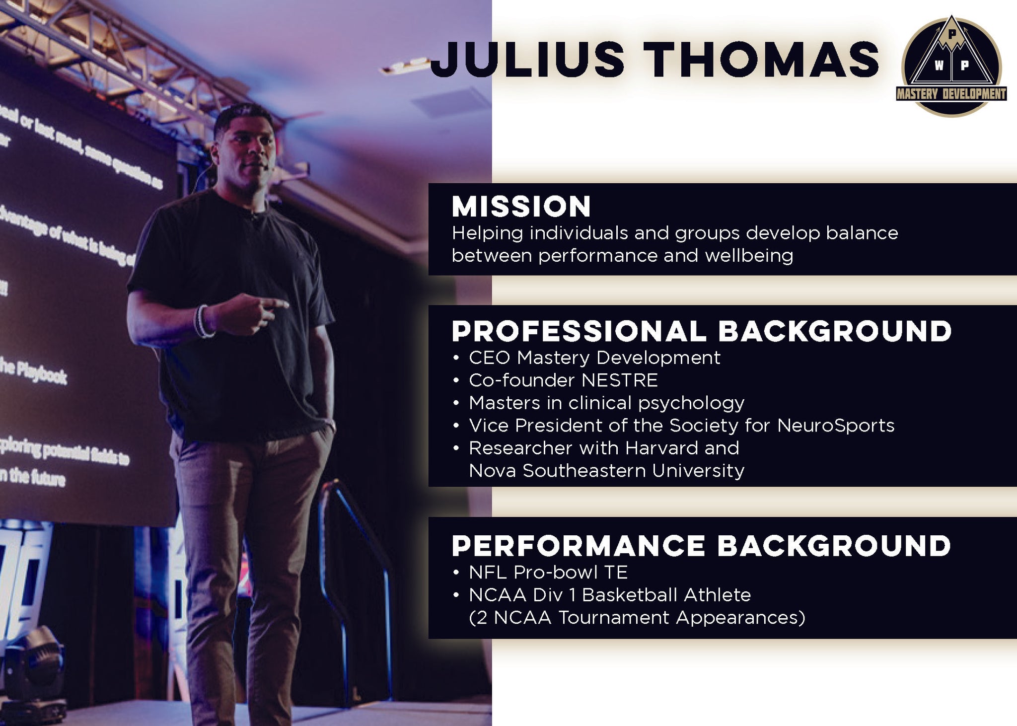 Mastery Development by Julius Thomas