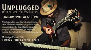 Musician Poster for Unplugged at the Fillmore's Redstar Lounge