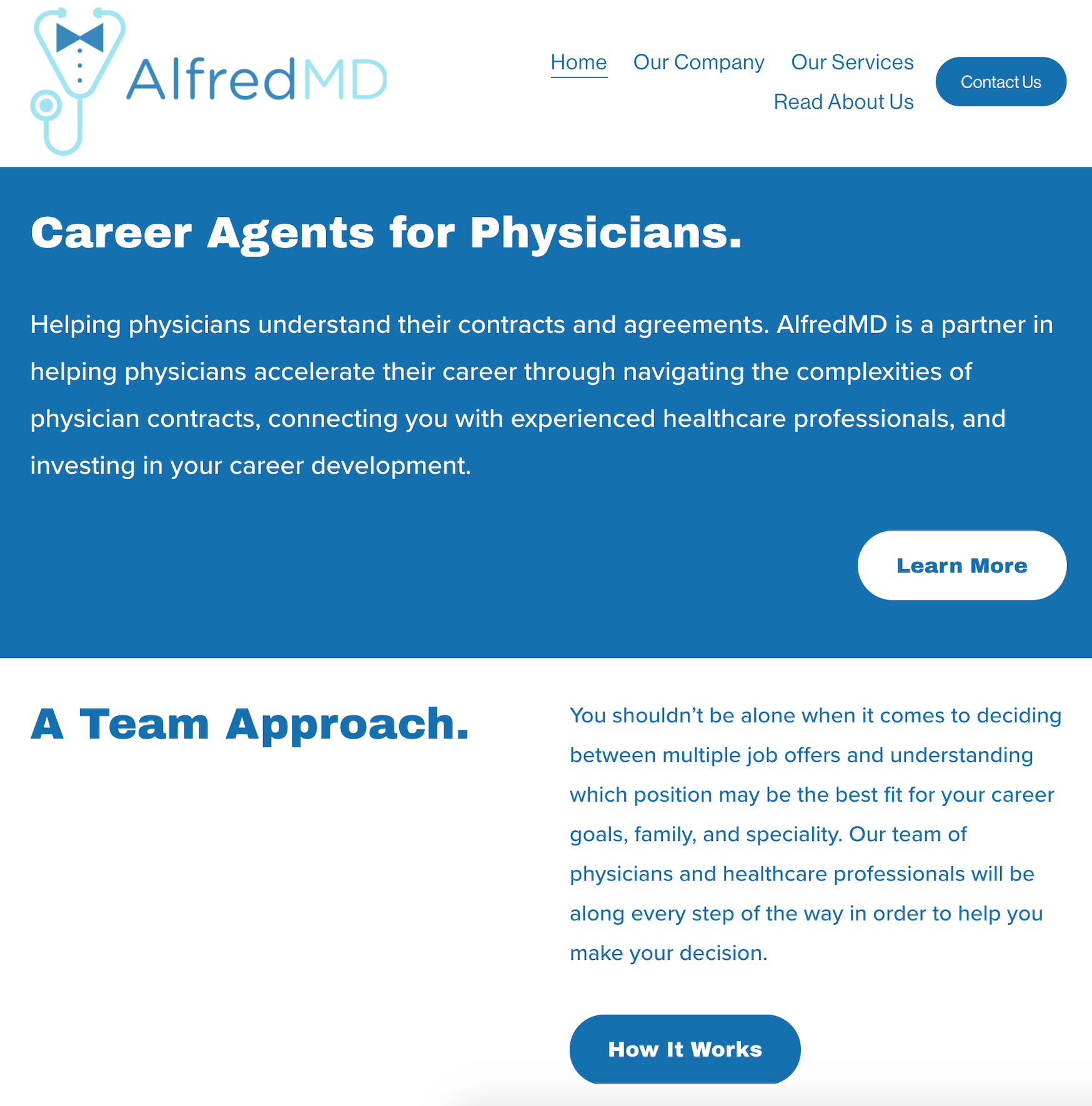 Website Development for AlfredMD