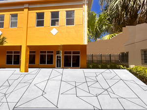 Concrete Patio Design & Rendering for Dickey Consulting Services