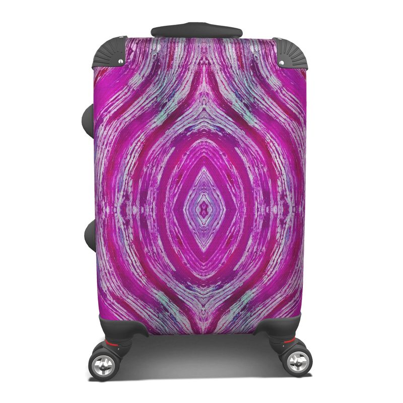 Turning Up Roses Purple Zip Top Handbag