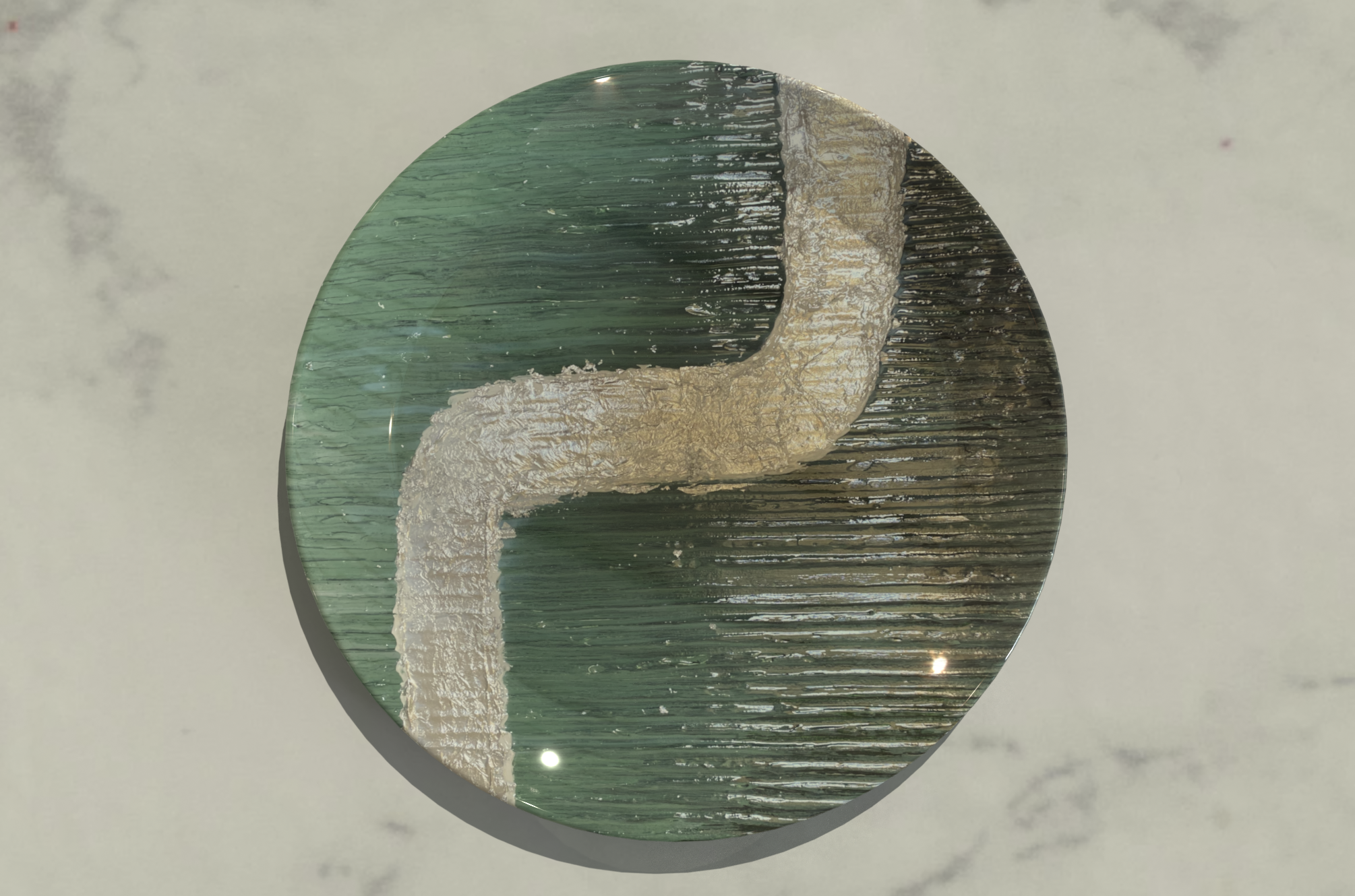Art Plate or Set of 8 Plates by Ally Bee