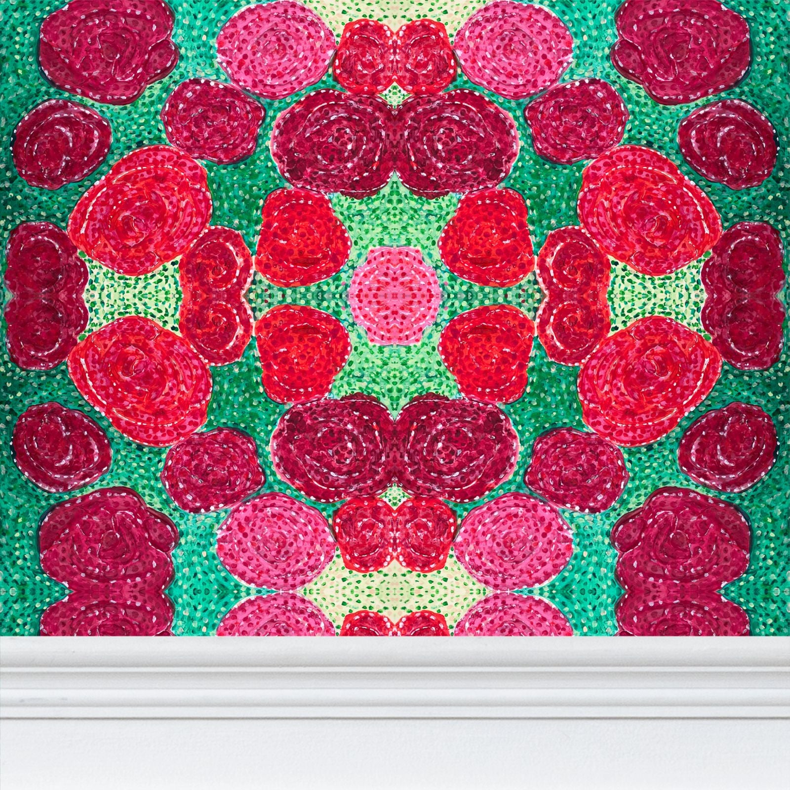 Turning up Roses Wallpaper