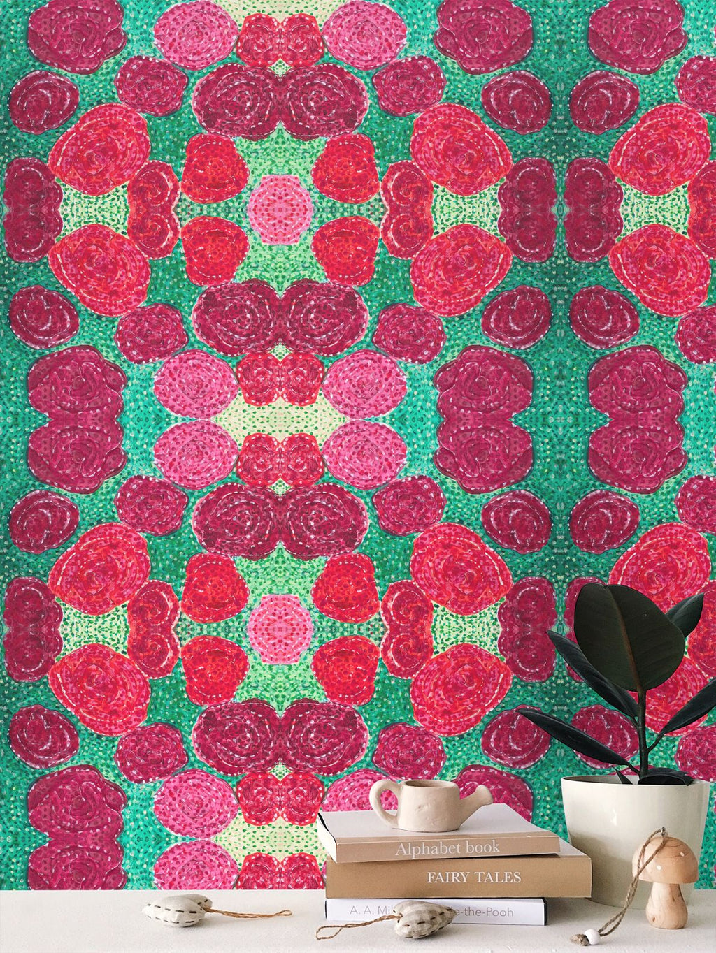 Turning up Roses Wallpaper