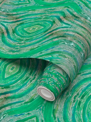 River Flower Green Wallpaper