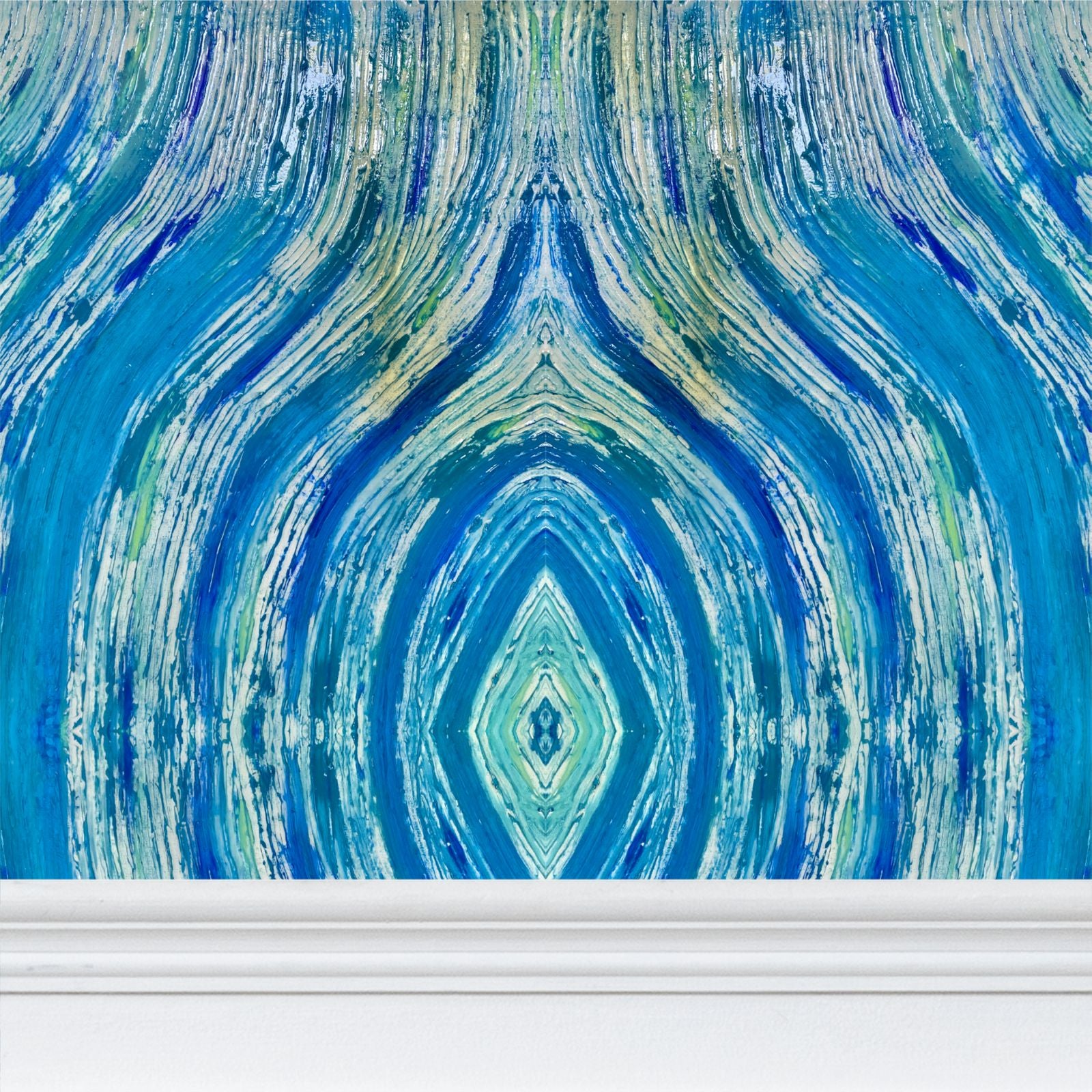 River Flows Turquoise Wallpaper