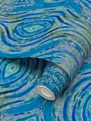 River Flows Turquoise Wallpaper