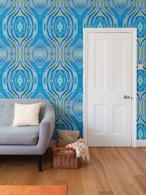 River Flows Turquoise Wallpaper