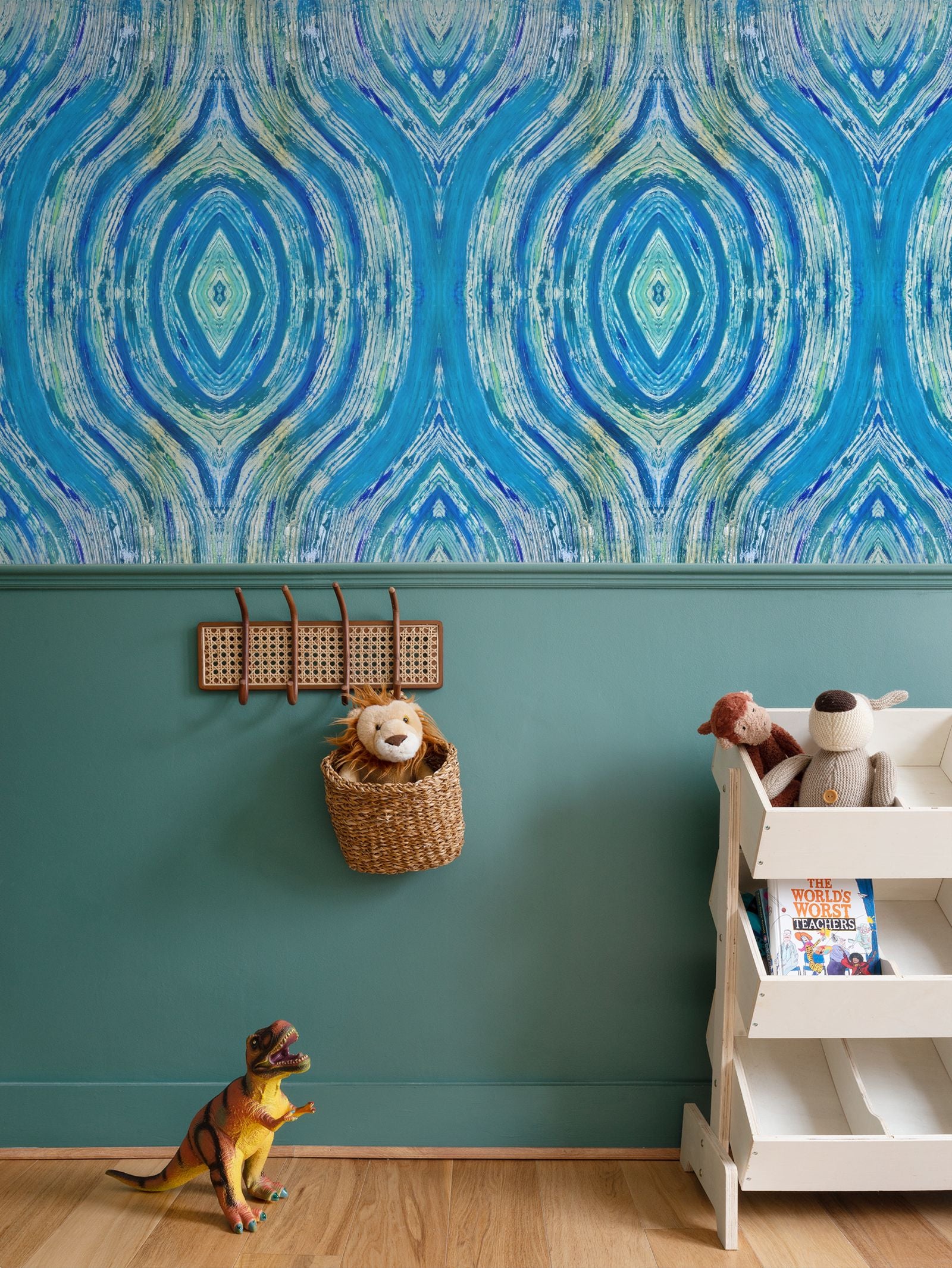 River Flows Turquoise Wallpaper