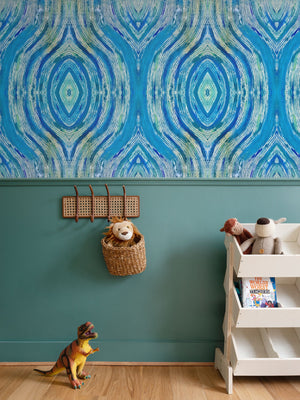 River Flows Turquoise Wallpaper