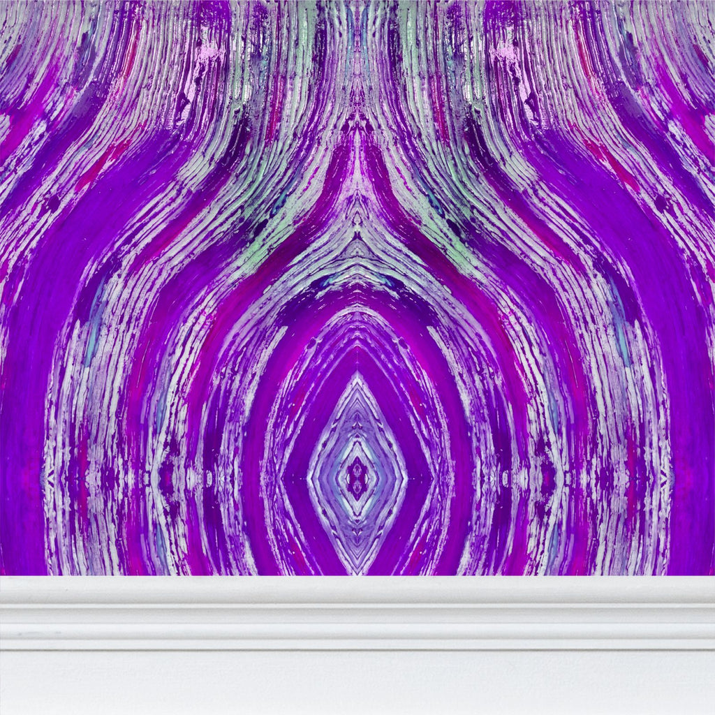River Flows Lavender Wallpaper