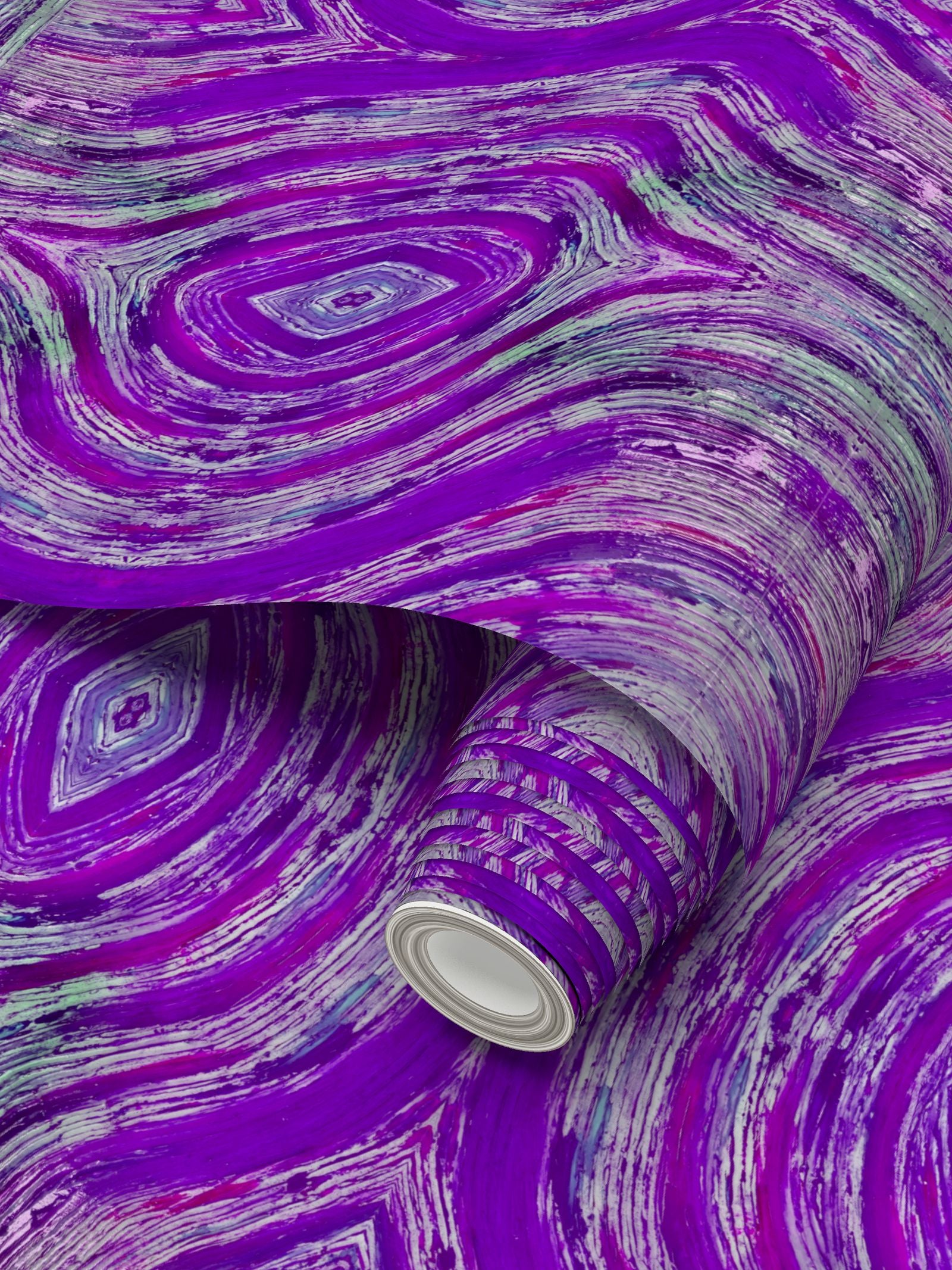 River Flows Lavender Wallpaper
