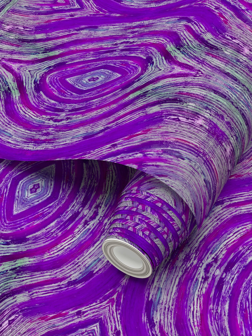 River Flows Lavender Wallpaper