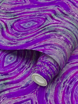 River Flows Lavender Wallpaper
