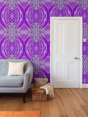 River Flows Lavender Wallpaper