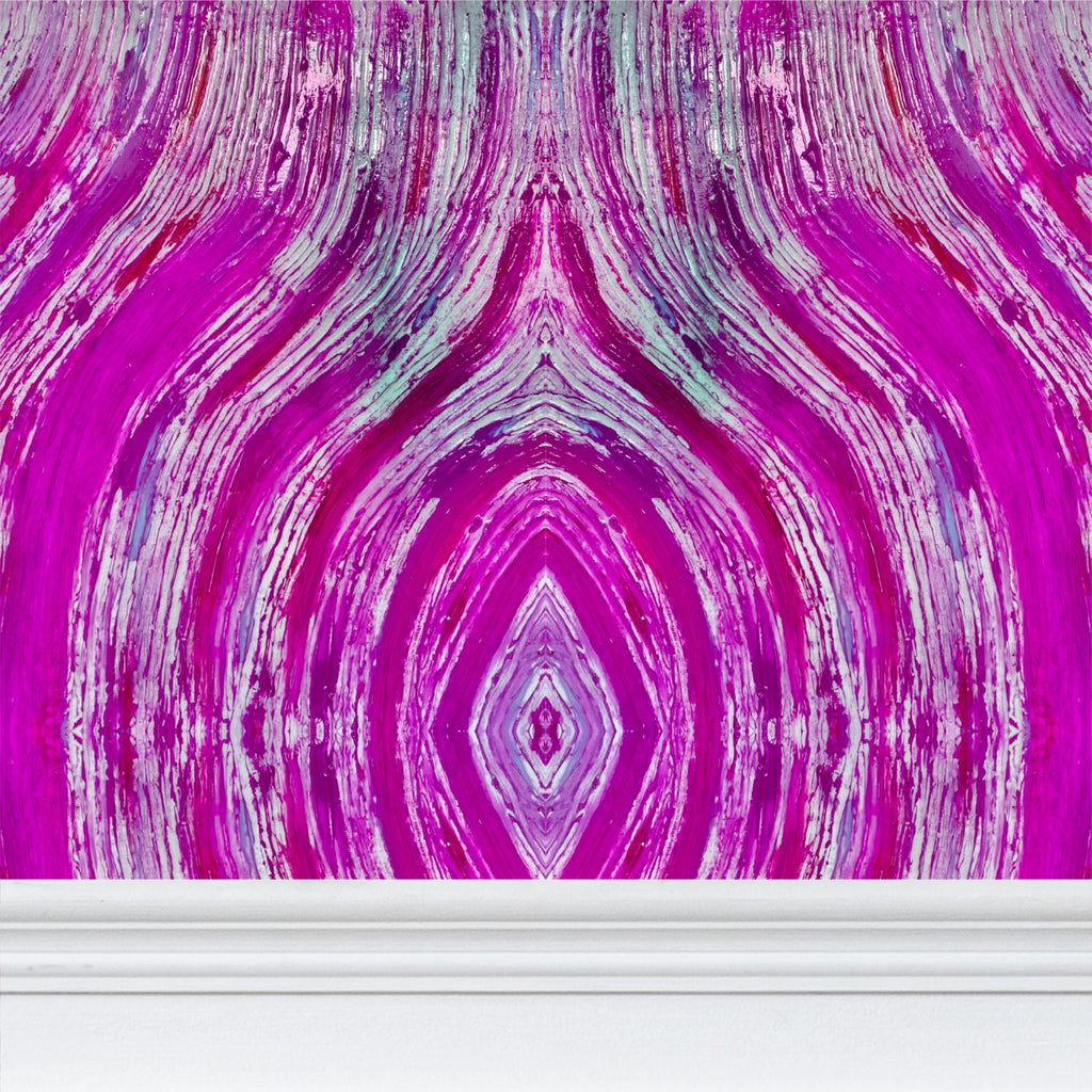 River Flows Pink Wallpaper