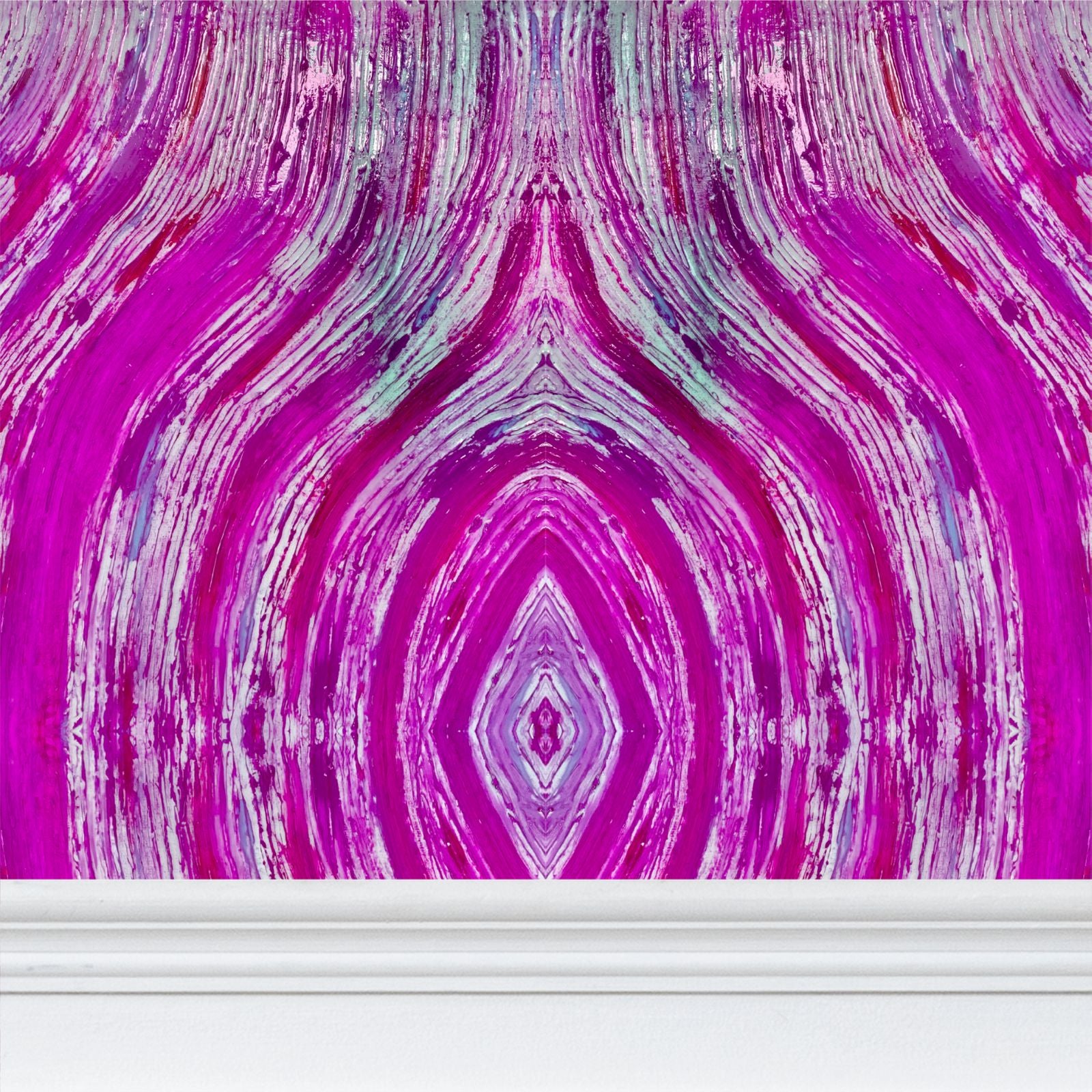 River Flows Pink Wallpaper