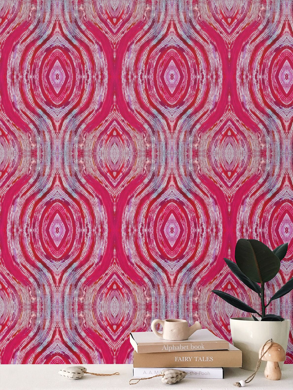 River Flows Red Wallpaper