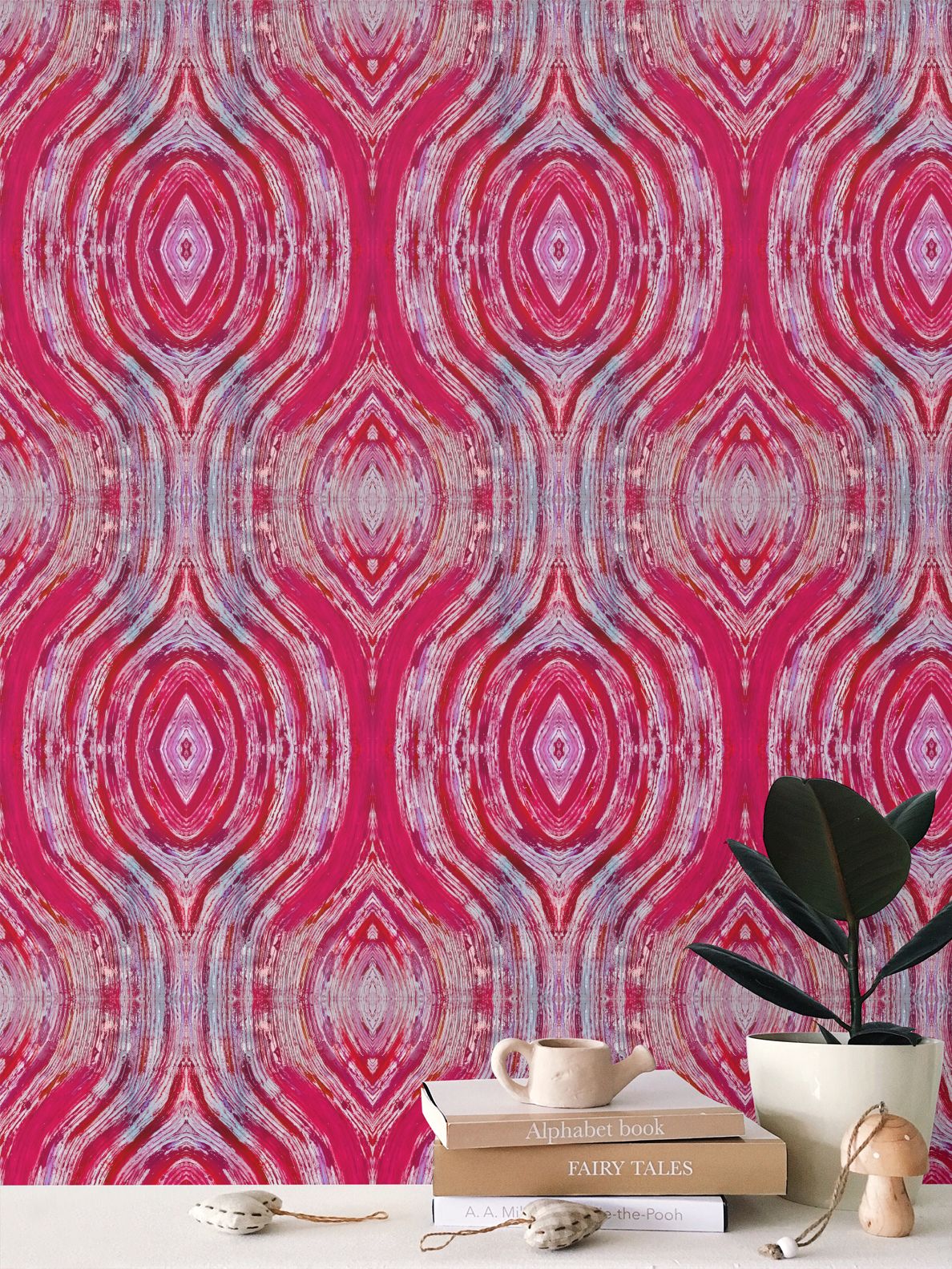 River Flows Red Wallpaper