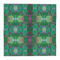 Turning up Roses Pocket Square - Green & Purple