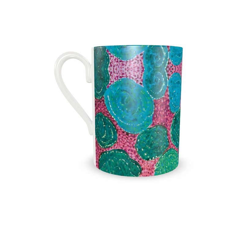 Turning Up Roses Multicolored Set Cup and Saucer