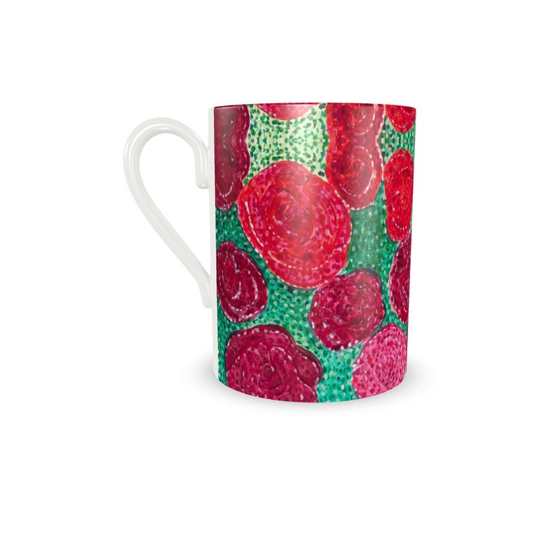 Turning Up Roses Multicolored Set Cup and Saucer