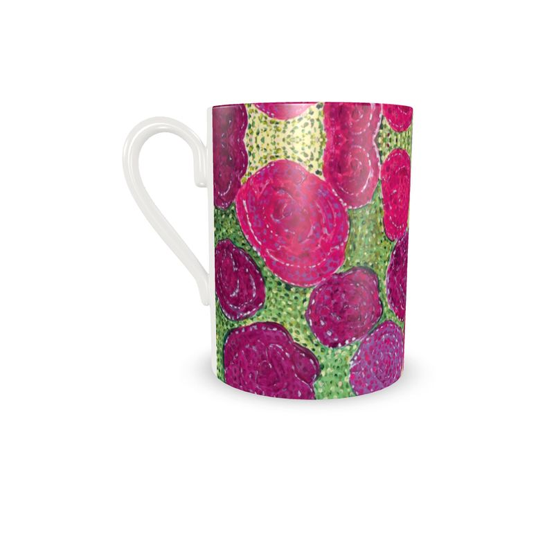 Turning Up Roses Multicolored Set Cup and Saucer