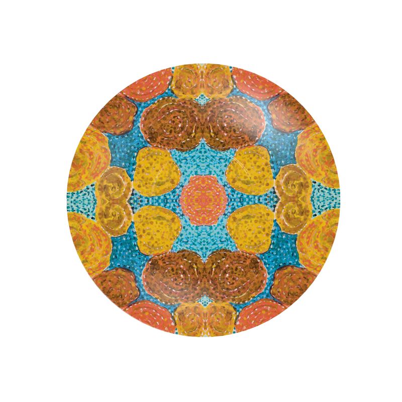 Turning Up Orange Roses Cup and Saucer