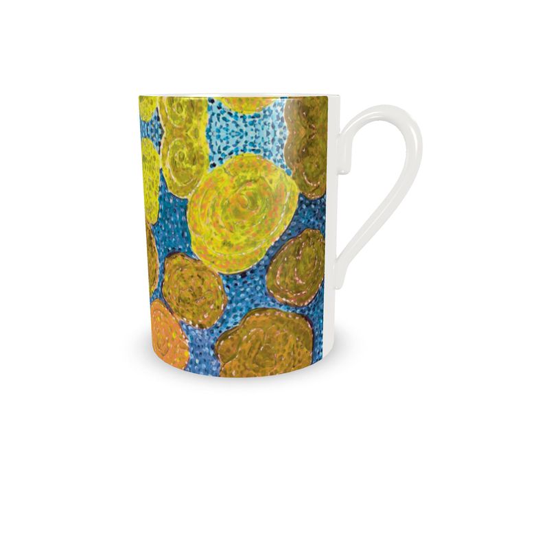 Turning Up Yellow Roses Cup and Saucer
