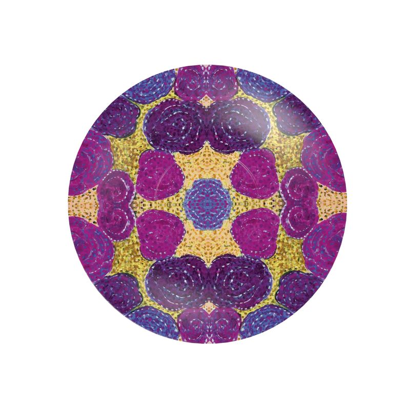 Turning Up Purple Roses Cup and Saucer