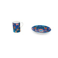 Turning Up Blue Roses Cup and Saucer