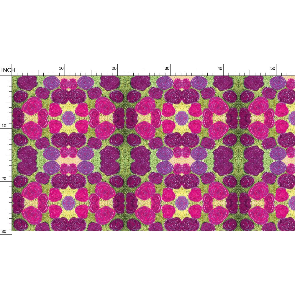 Turning Up Roses Fabric Printing