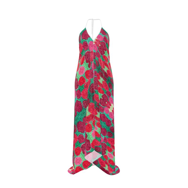 Rose Dress Halterneck backless dress