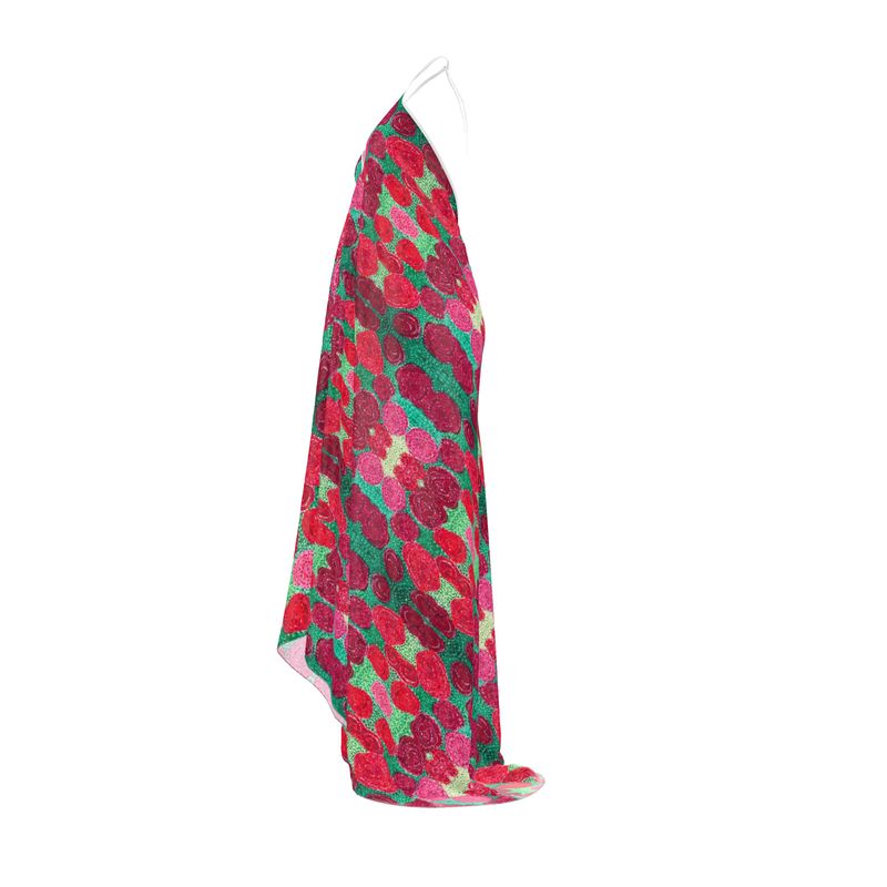 Rose Dress Halterneck backless dress