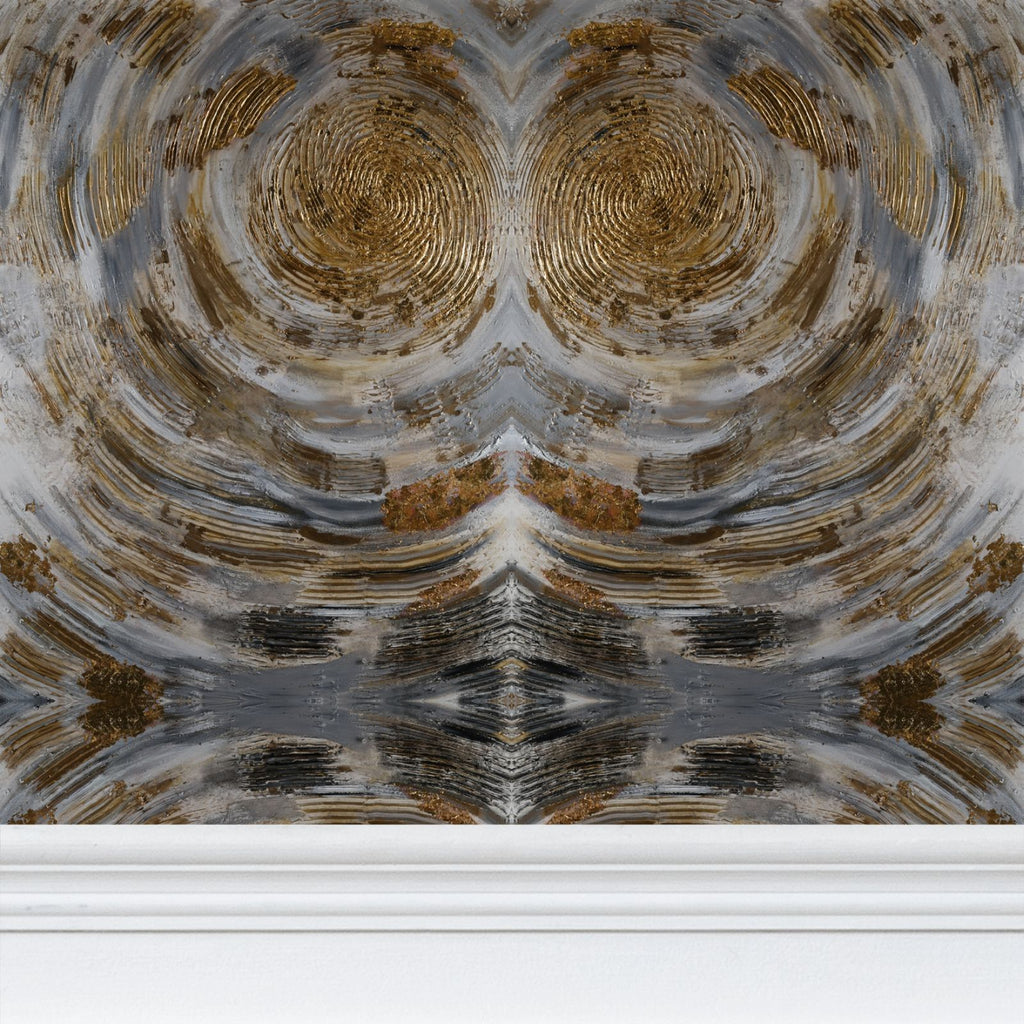 Gilded Resonance Repeat Pattern Wallpaper