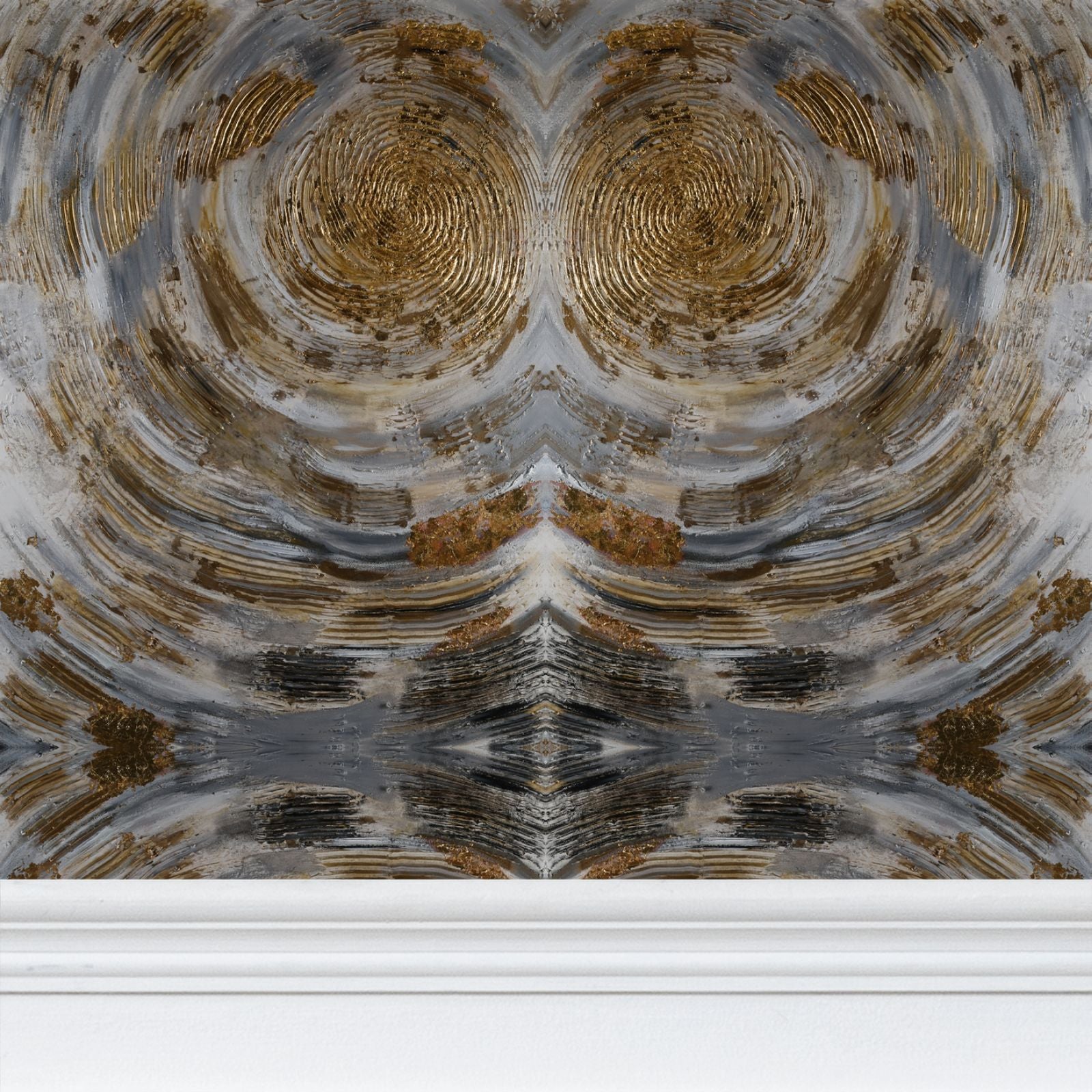 Gilded Resonance Repeat Pattern Wallpaper