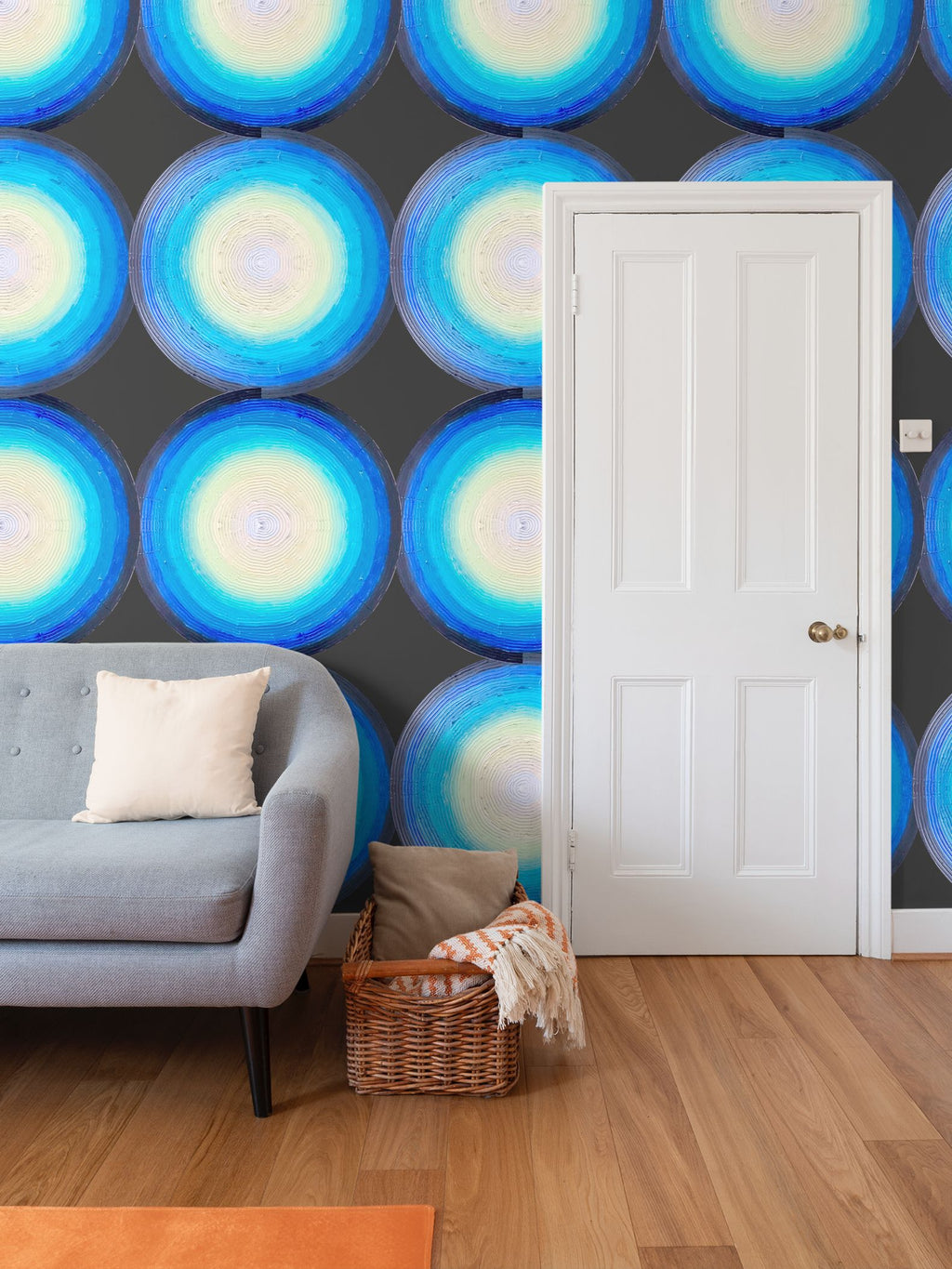 Calm Radiate Repeat Pattern Wallpaper