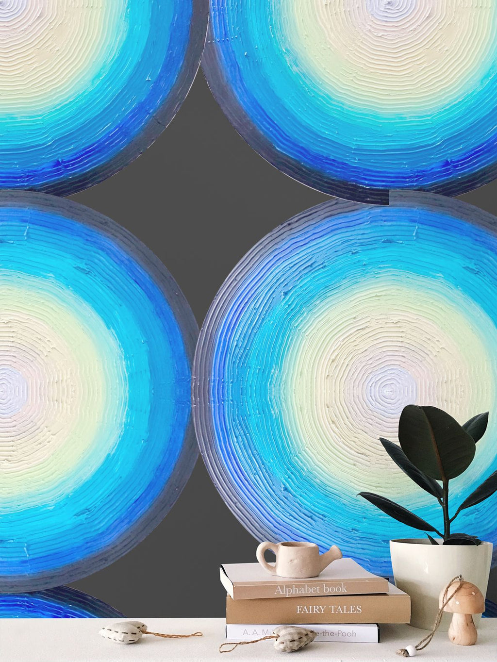 Calm Radiate Repeat Pattern Wallpaper