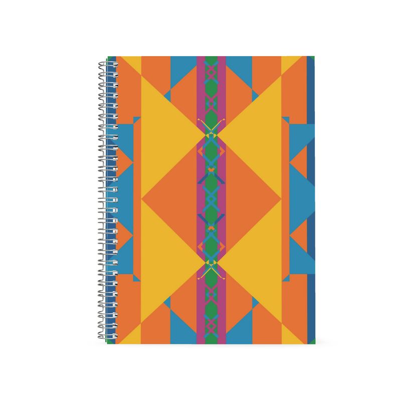 Neon Axis Spiral Notebook