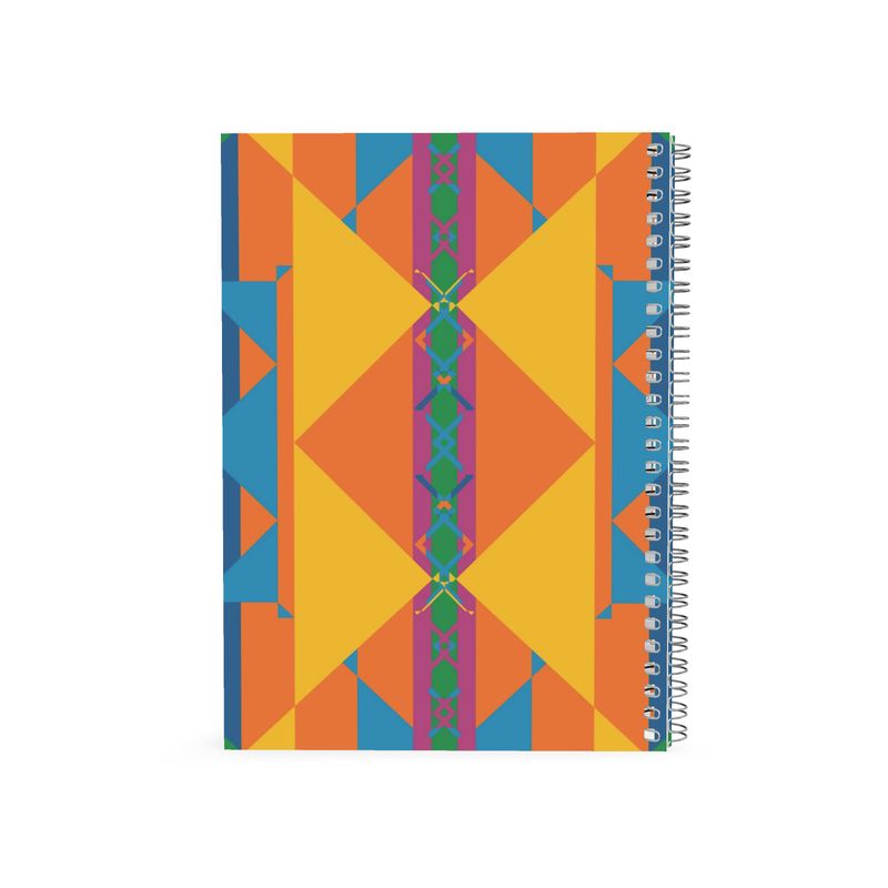 Neon Axis Spiral Notebook