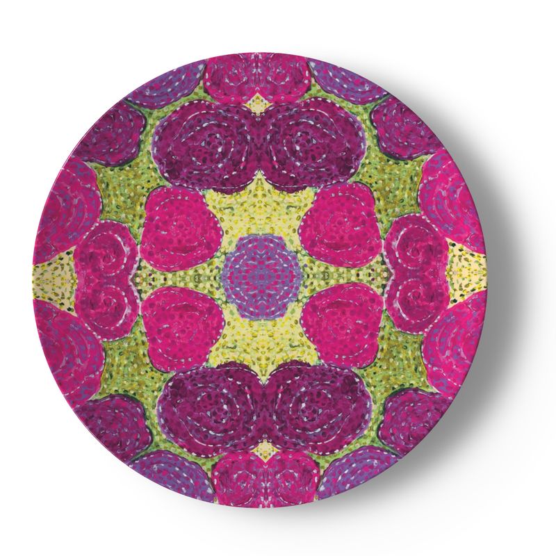 Turning Up Roses China Plates