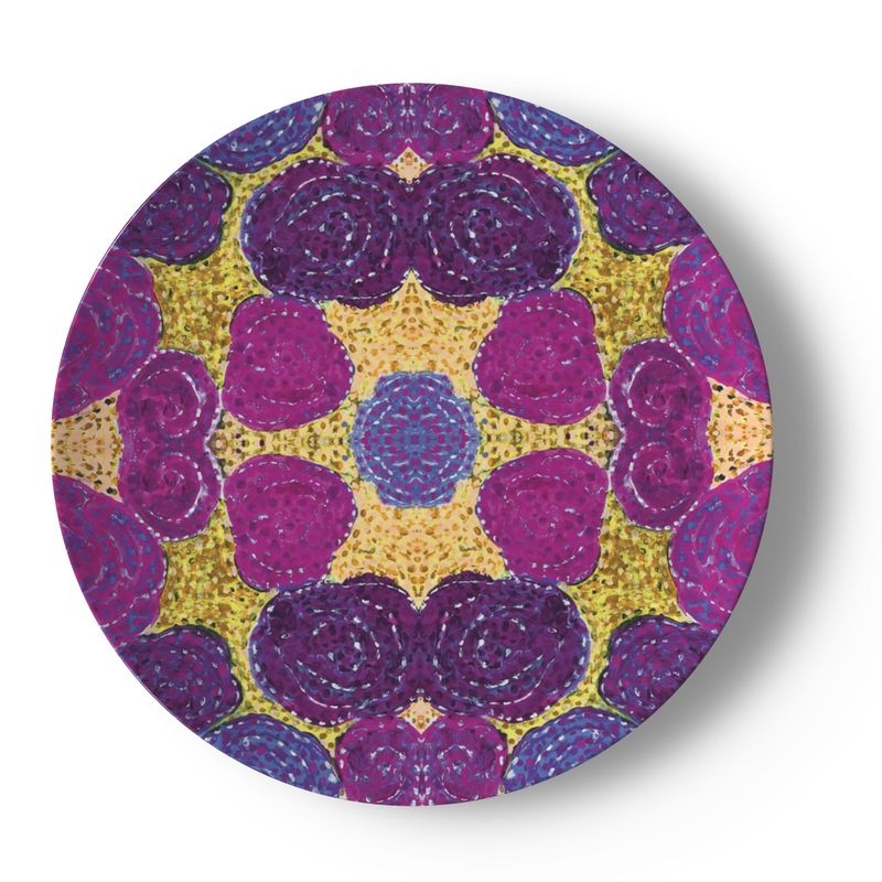 Turning Up Roses China Plates