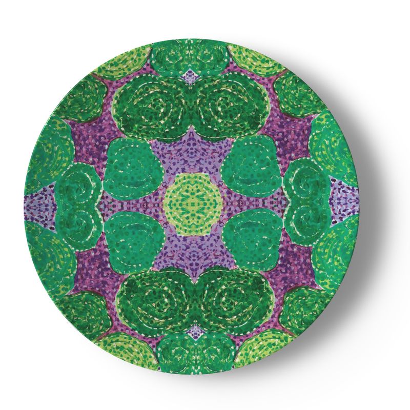 Turning Up Roses China Plates
