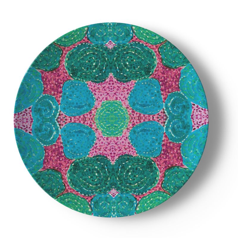 Turning Up Roses China Plates