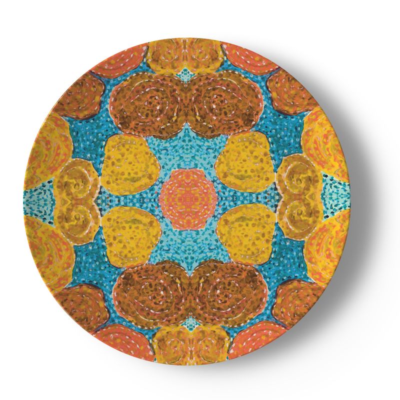 Turning Up Roses China Plates