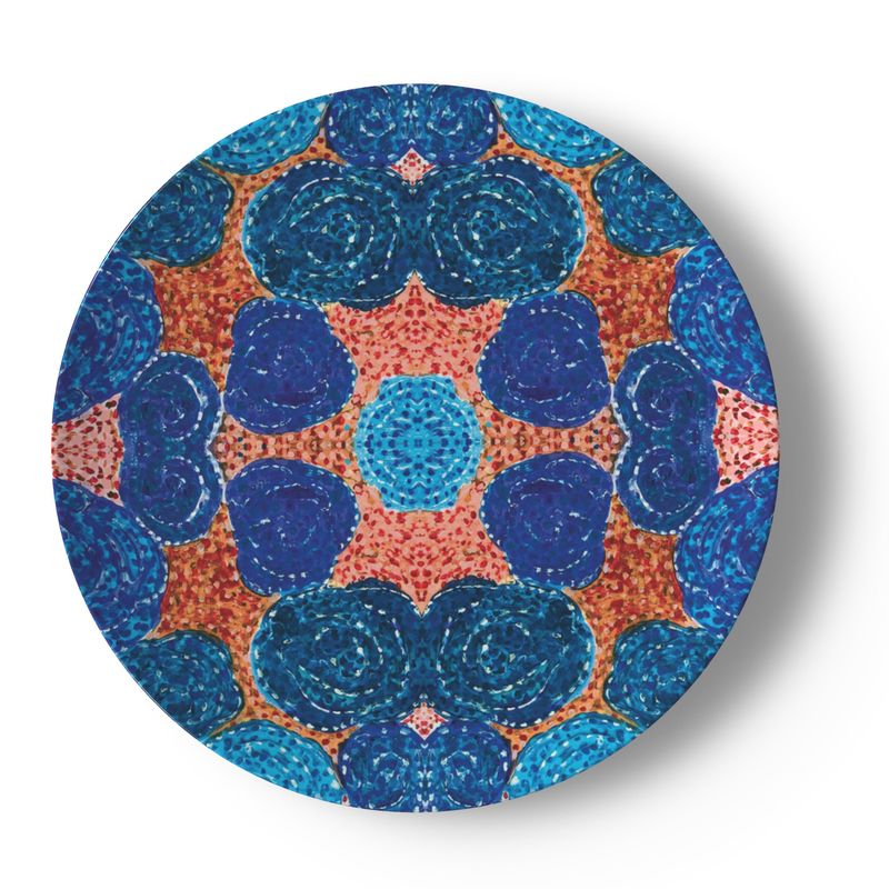 Turning Up Roses China Plates