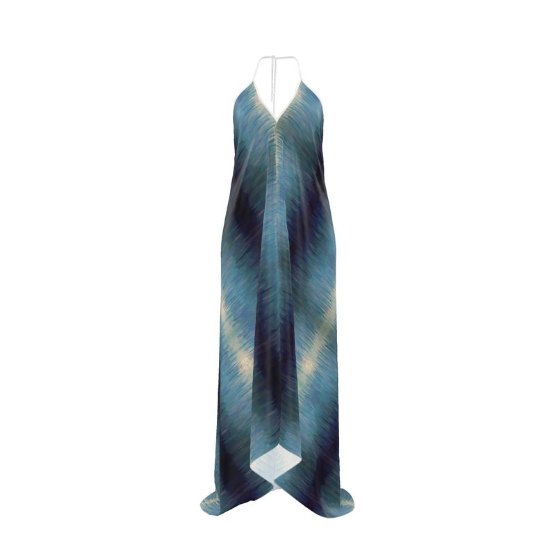 Zenful Current Halterneck Backless Dress