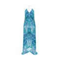 Woven Snakes Halterneck Backless Dress