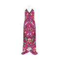 Turning Up Roses Halterneck Backless Dress