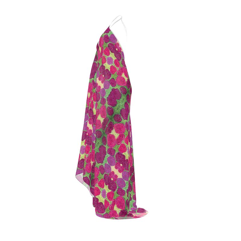 Turning Up Roses Halterneck Backless Dress
